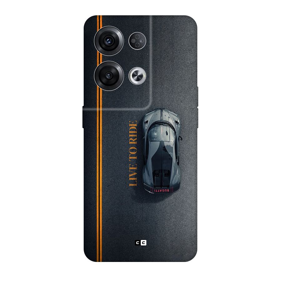 Live To Ride Original Polycarbonate Back Case for Oppo Reno8 Pro 5G