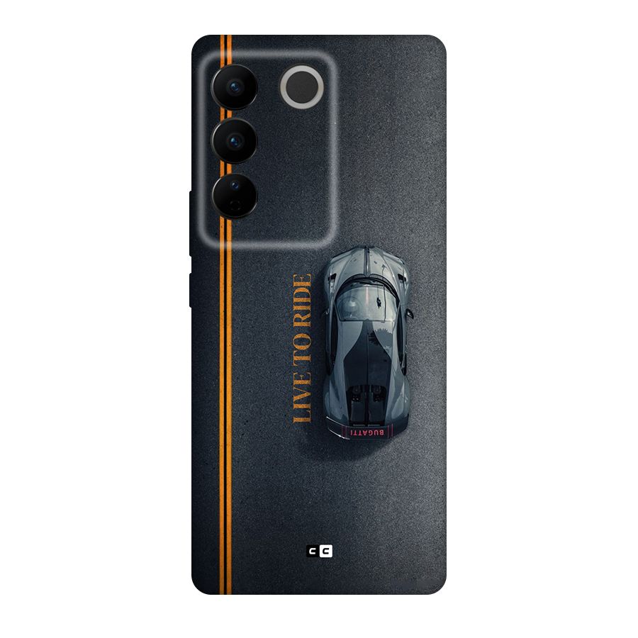 Live To Ride Original Polycarbonate Back Case for Vivo V27