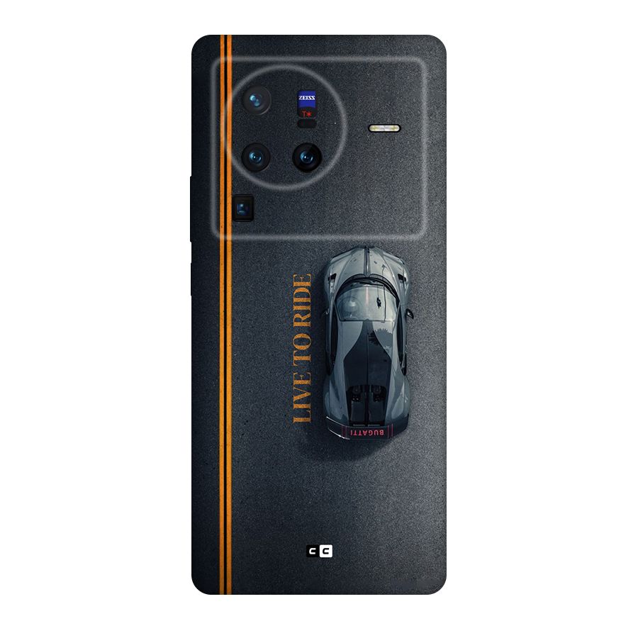 Live To Ride Original Polycarbonate Back Case for Vivo X80