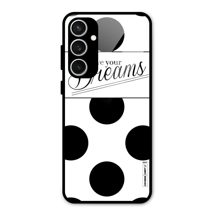 Live Your Dreams Glass Back Case for Galaxy S23 FE