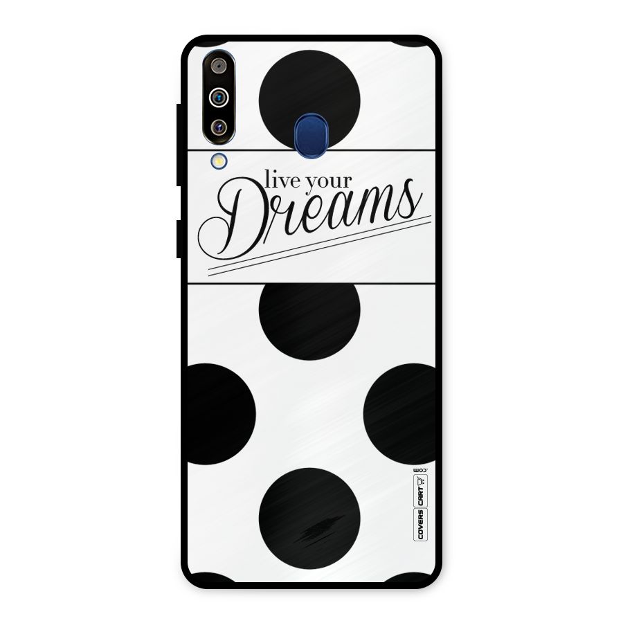 Live Your Dreams Metal Back Case for Galaxy M30