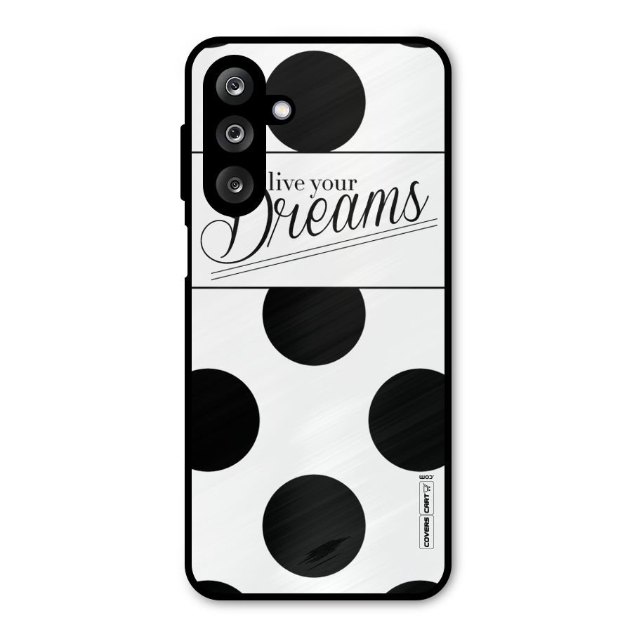 Live Your Dreams Metal Back Case for Galaxy M36