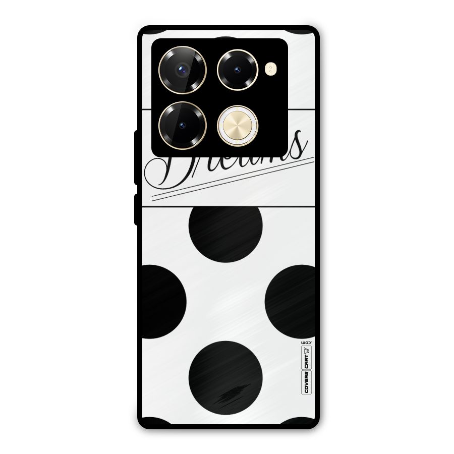 Live Your Dreams Metal Back Case for Infinix Note 40 Pro