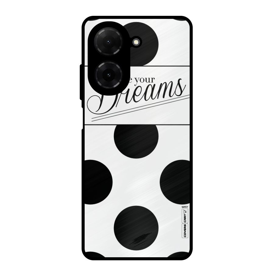 Live Your Dreams Metal Back Case for Poco C71