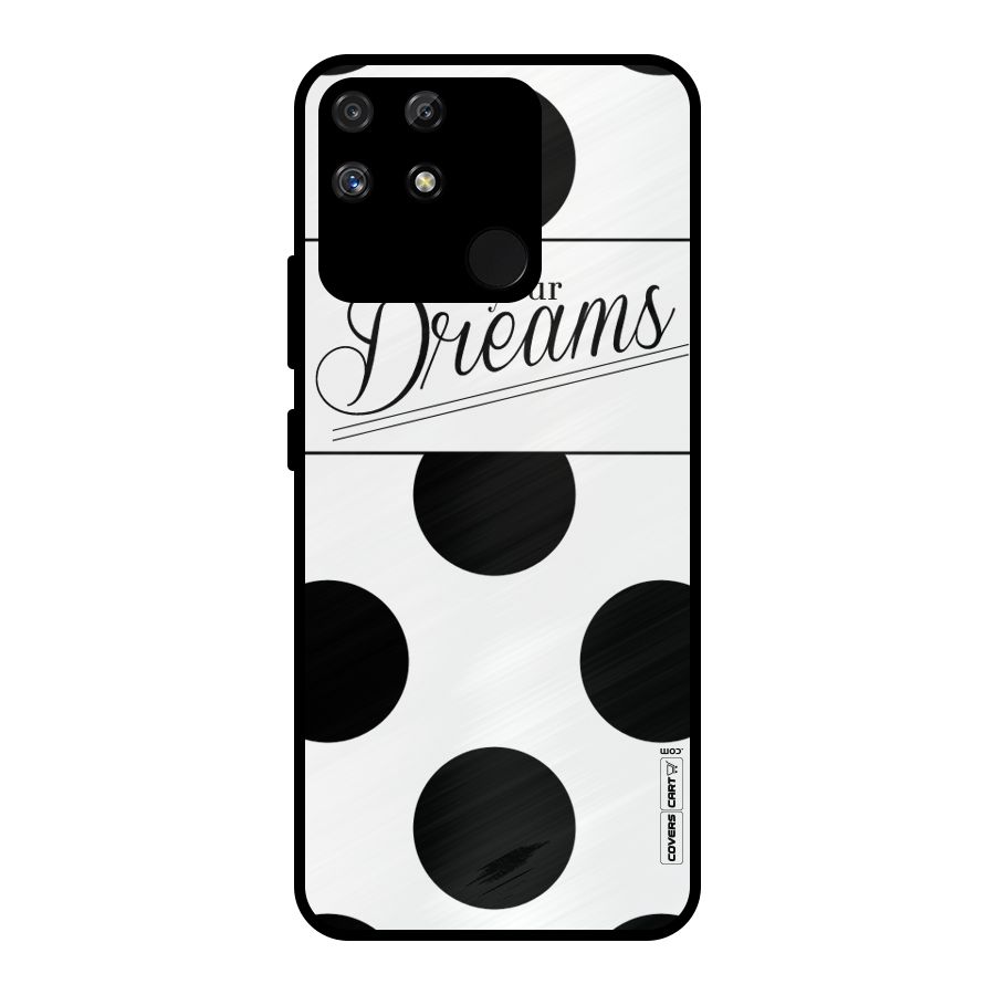 Live Your Dreams Metal Back Case for Realme Narzo 50A