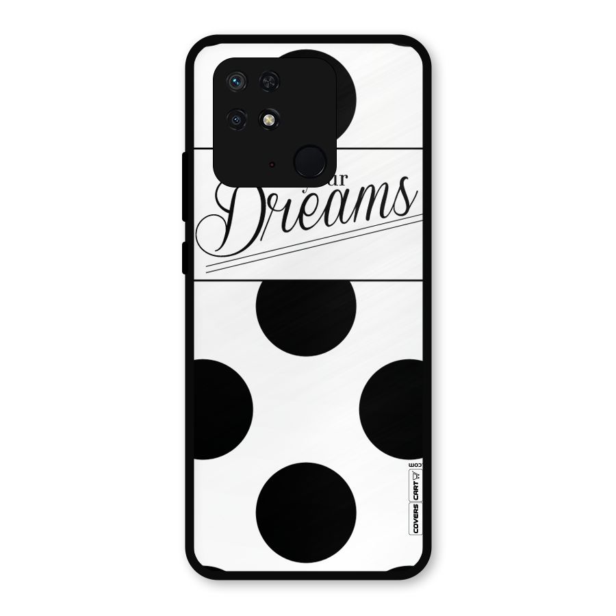 Live Your Dreams Metal Back Case for Redmi 10 Power