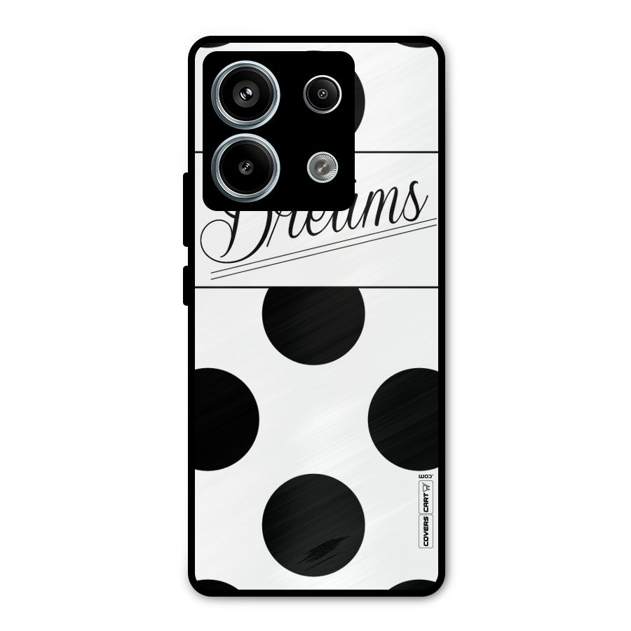 Live Your Dreams Metal Back Case for Redmi Note 13 Pro 5G