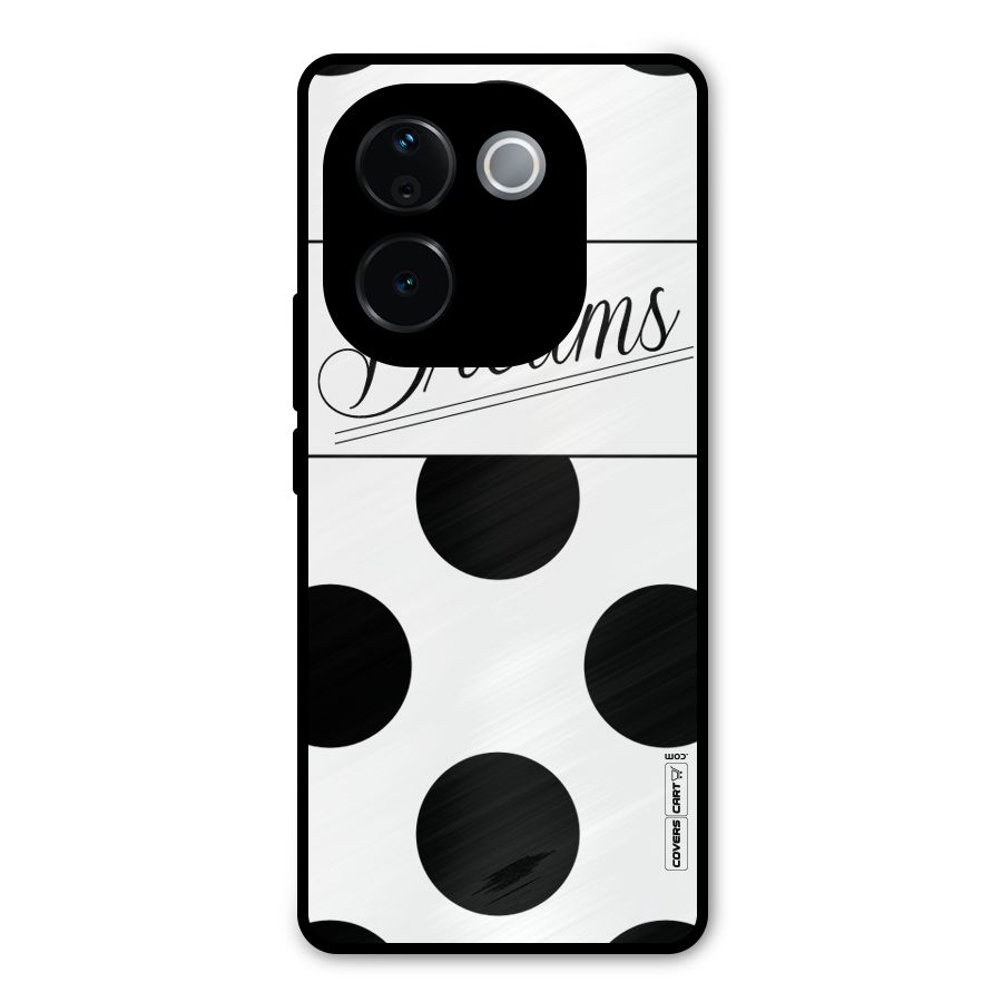 Live Your Dreams Metal Back Case for Vivo T3 Pro