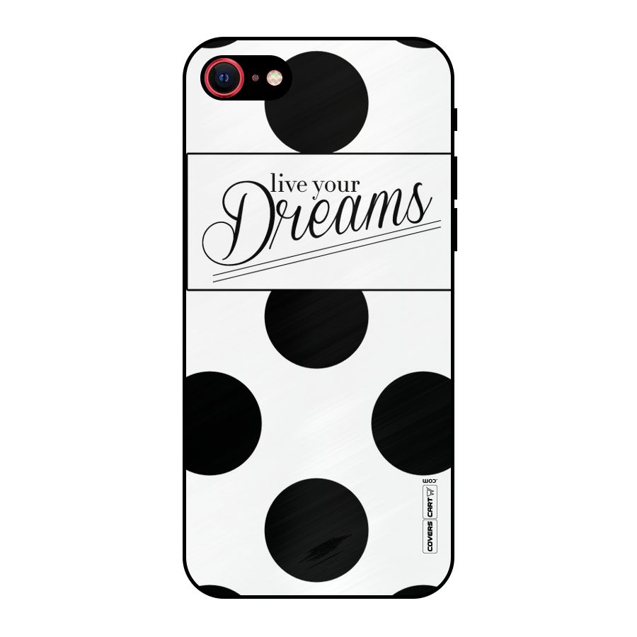 Live Your Dreams Metal Back Case for iPhone SE 2022