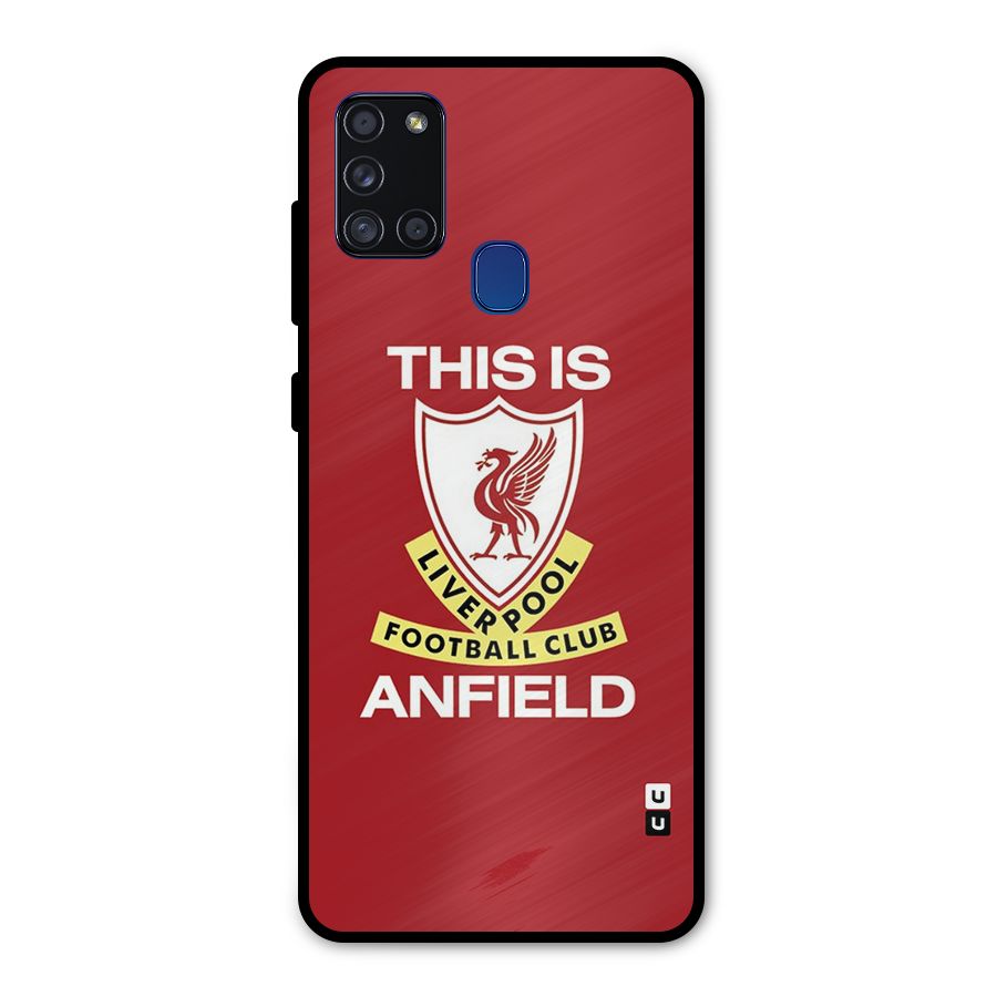 LiverPool Anfield Metal Back Case for Galaxy A21s