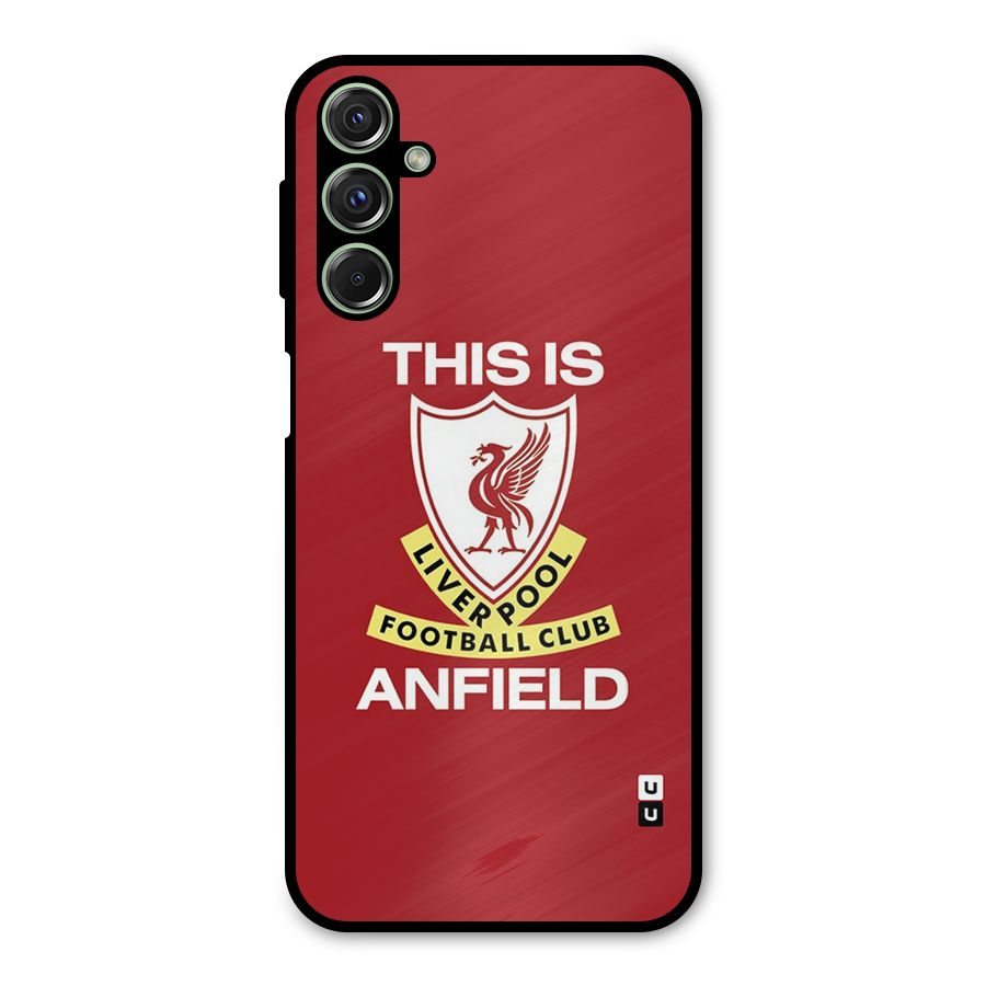 LiverPool Anfield Metal Back Case for Galaxy F34
