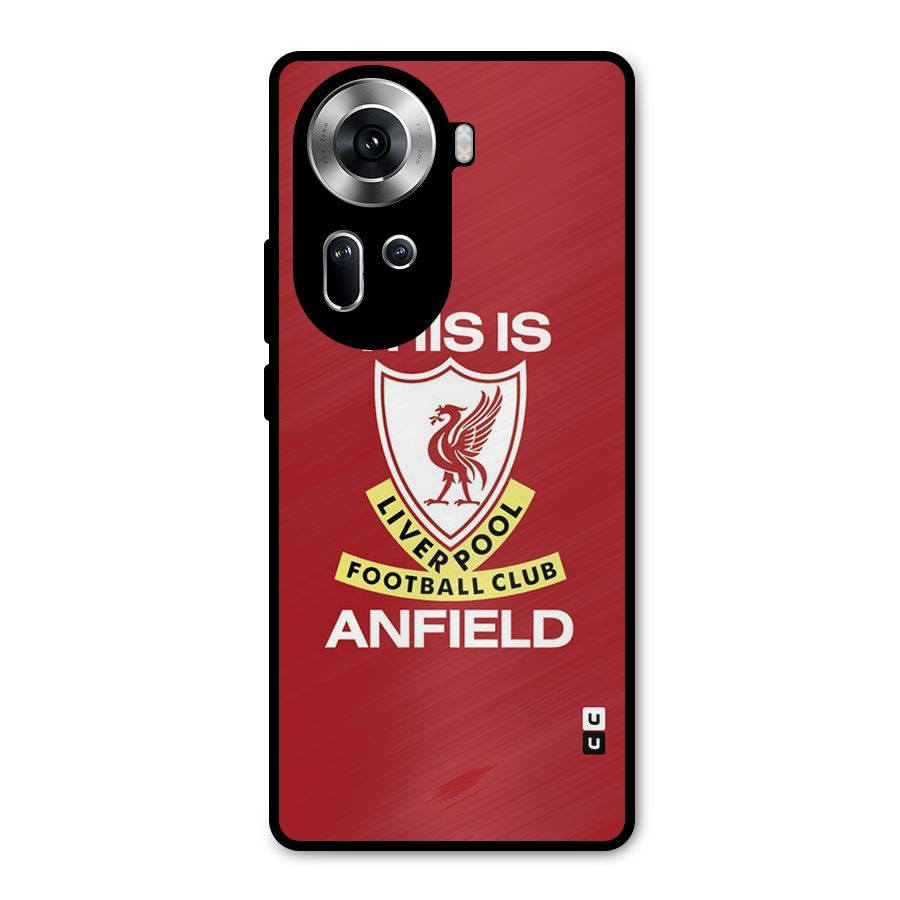 LiverPool Anfield Metal Back Case for Oppo Reno11 5G