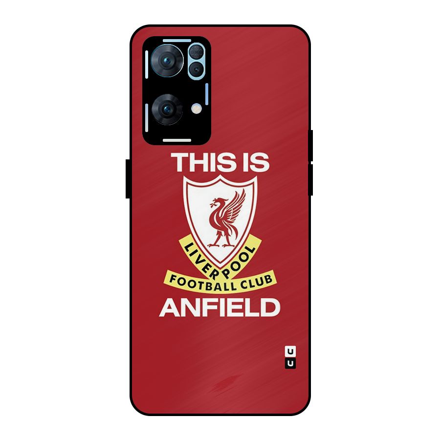 LiverPool Anfield Metal Back Case for Oppo Reno7 Pro 5G