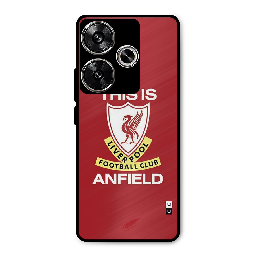LiverPool Anfield Metal Back Case for Poco F6