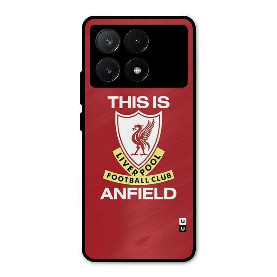 LiverPool Anfield Metal Back Case for Poco X6 Pro