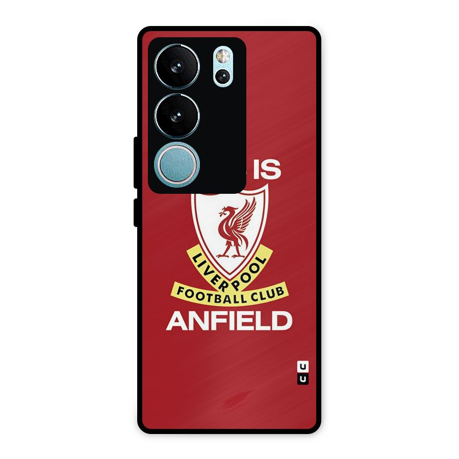LiverPool Anfield Metal Back Case for Vivo V29 Pro