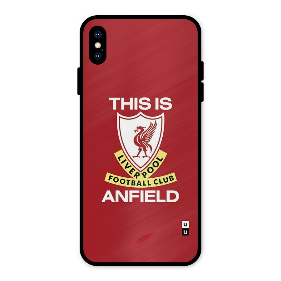LiverPool Anfield Metal Back Case for iPhone XS Max