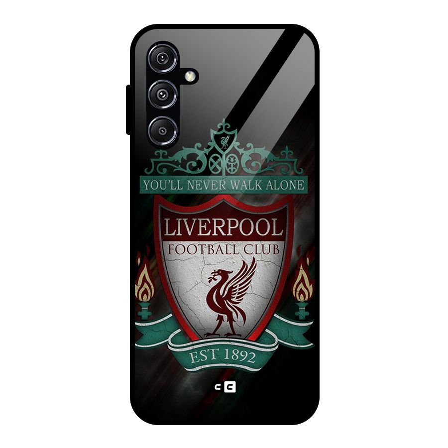 LiverPool FootBall Club Glass Back Case for Galaxy M34 5G