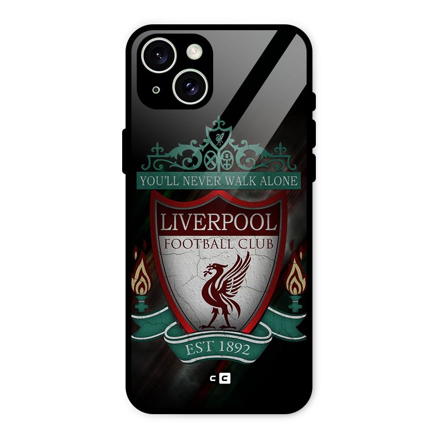 LiverPool FootBall Club Glass Back Case for iPhone 15 Plus