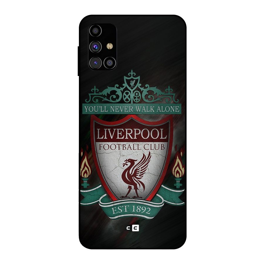 LiverPool FootBall Club Metal Back Case for Galaxy M31s