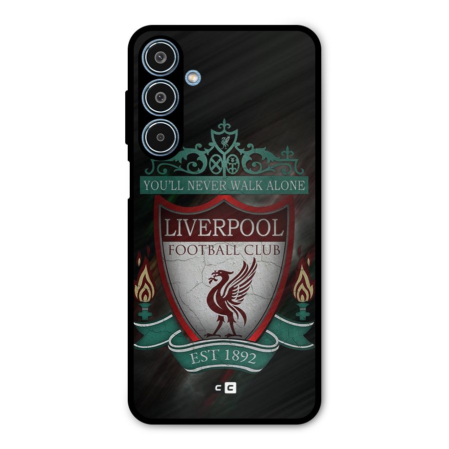 LiverPool FootBall Club Metal Back Case for Galaxy M35