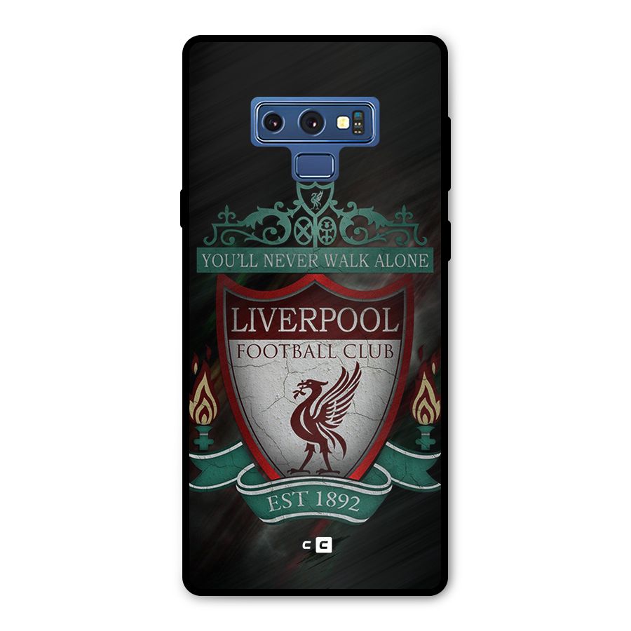 LiverPool FootBall Club Metal Back Case for Galaxy Note 9