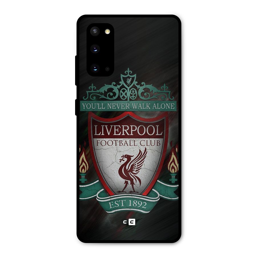 LiverPool FootBall Club Metal Back Case for Galaxy S20