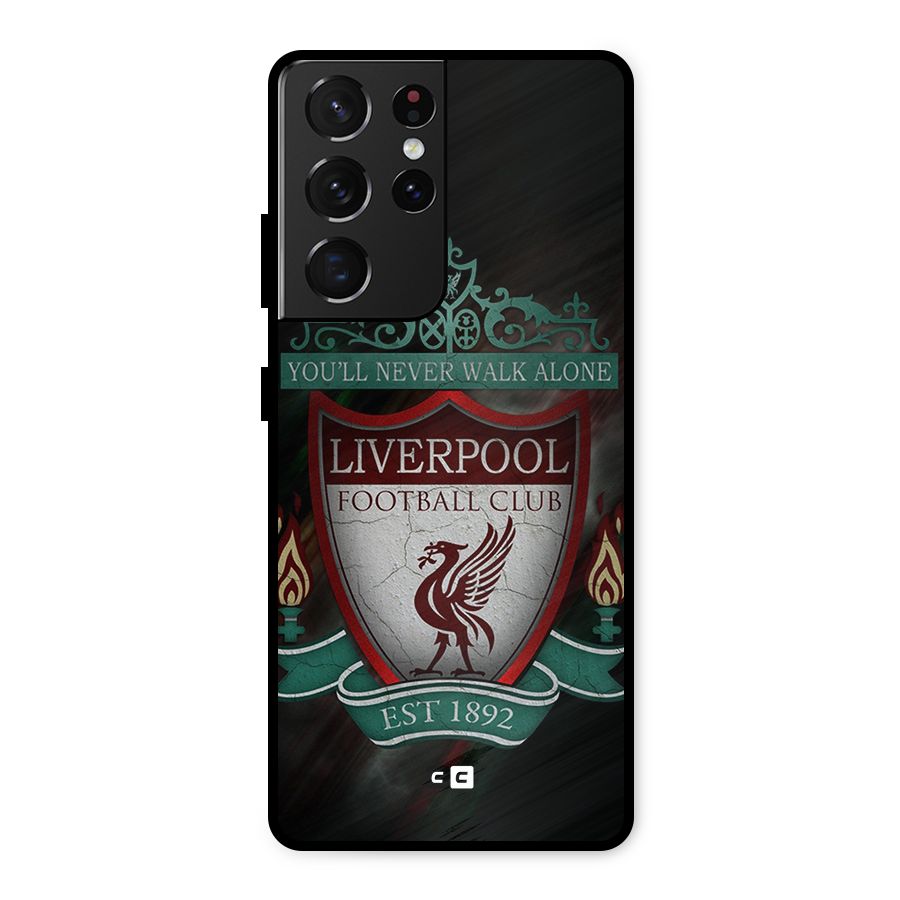 LiverPool FootBall Club Metal Back Case for Galaxy S21 Ultra 5G