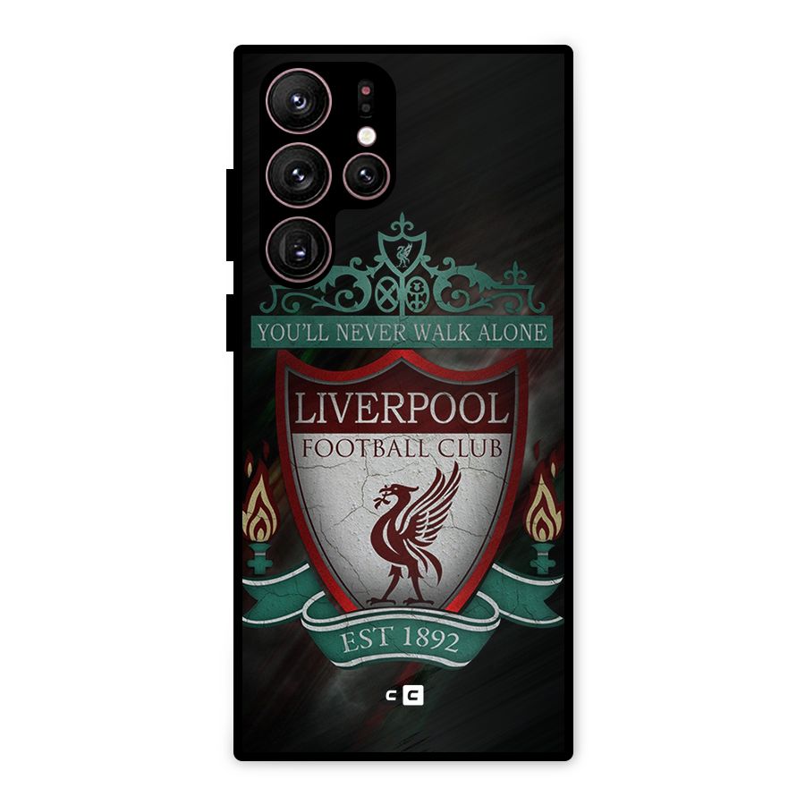 LiverPool FootBall Club Metal Back Case for Galaxy S22 Ultra 5G