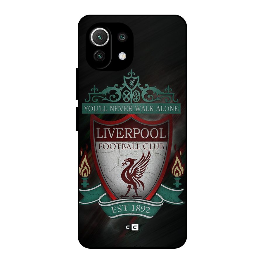 LiverPool FootBall Club Metal Back Case for Mi 11 Lite