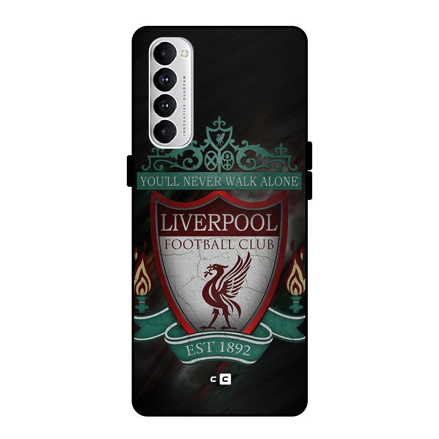 LiverPool FootBall Club Metal Back Case for Oppo Reno4 Pro