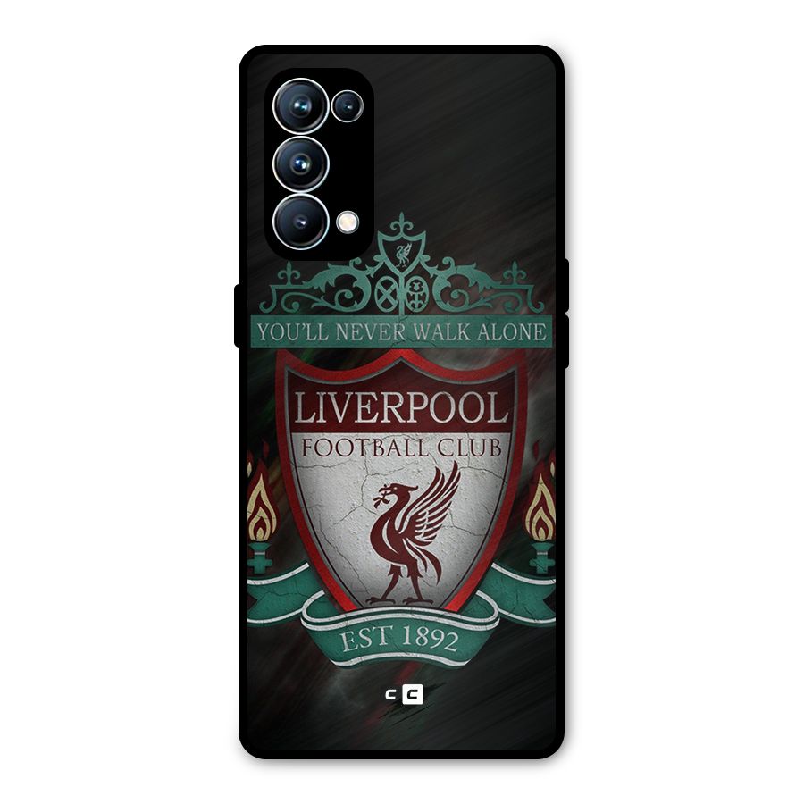 LiverPool FootBall Club Metal Back Case for Oppo Reno5 Pro 5G