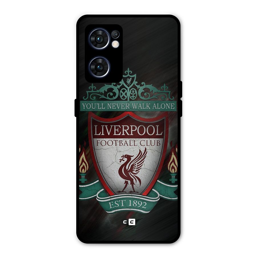 LiverPool FootBall Club Metal Back Case for Oppo Reno7 5G