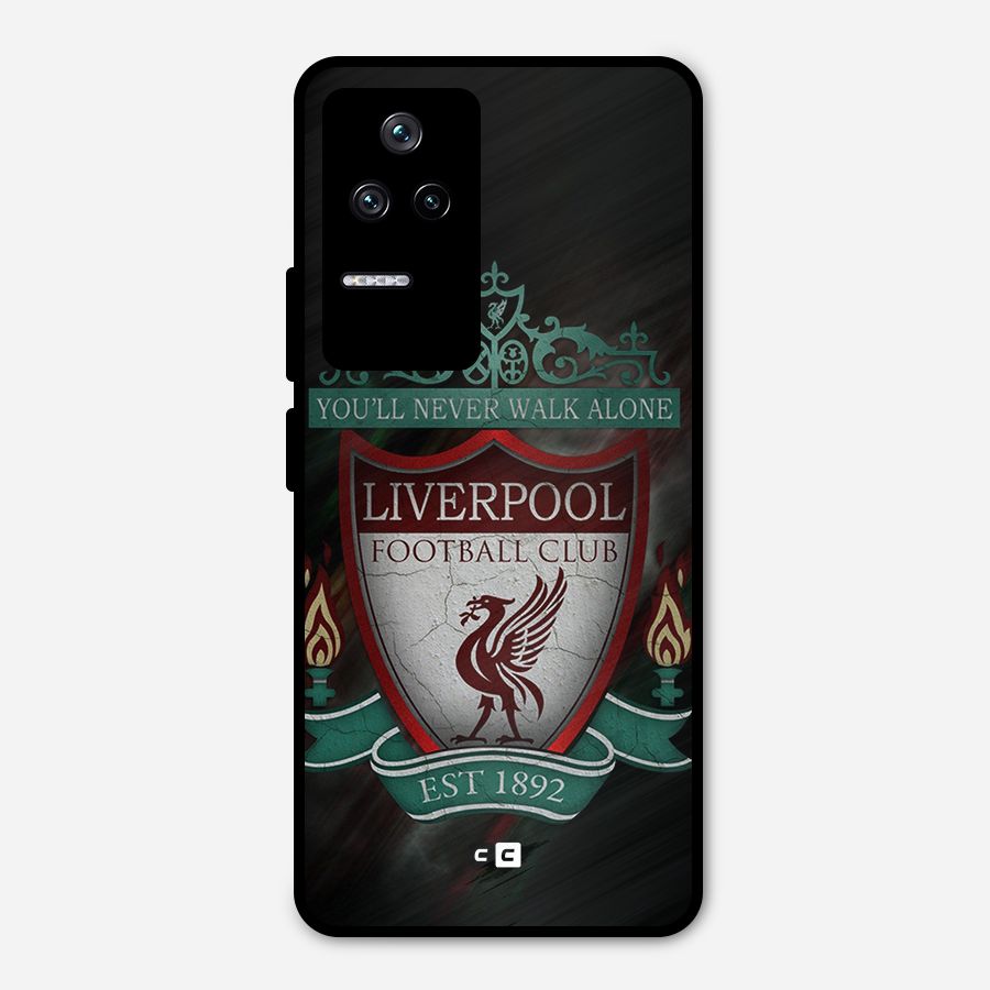 LiverPool FootBall Club Metal Back Case for Poco F4 5G