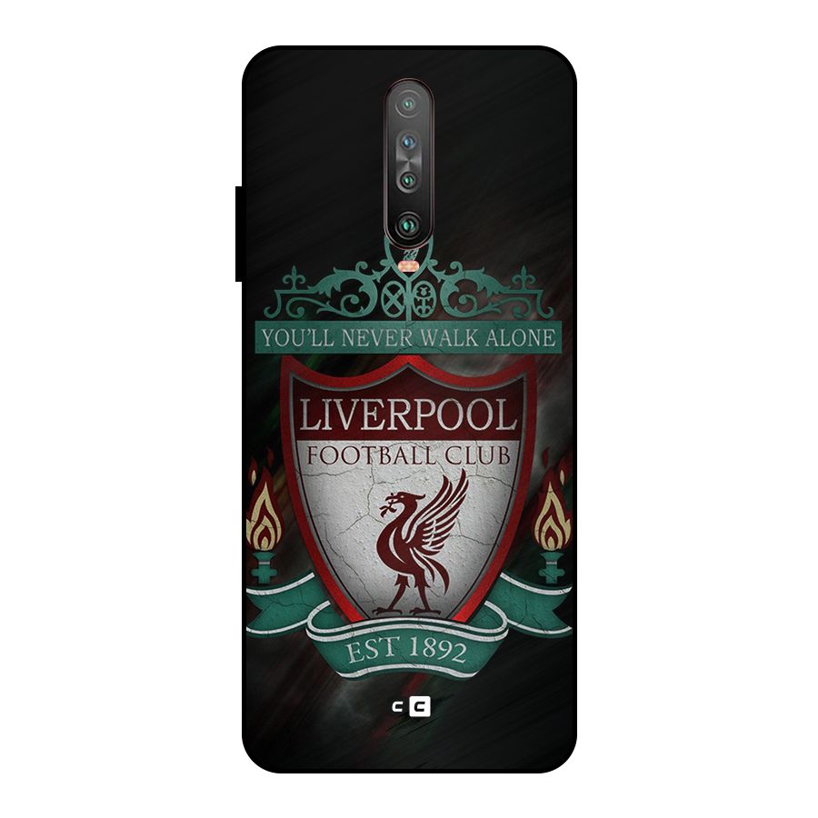 LiverPool FootBall Club Metal Back Case for Poco X2
