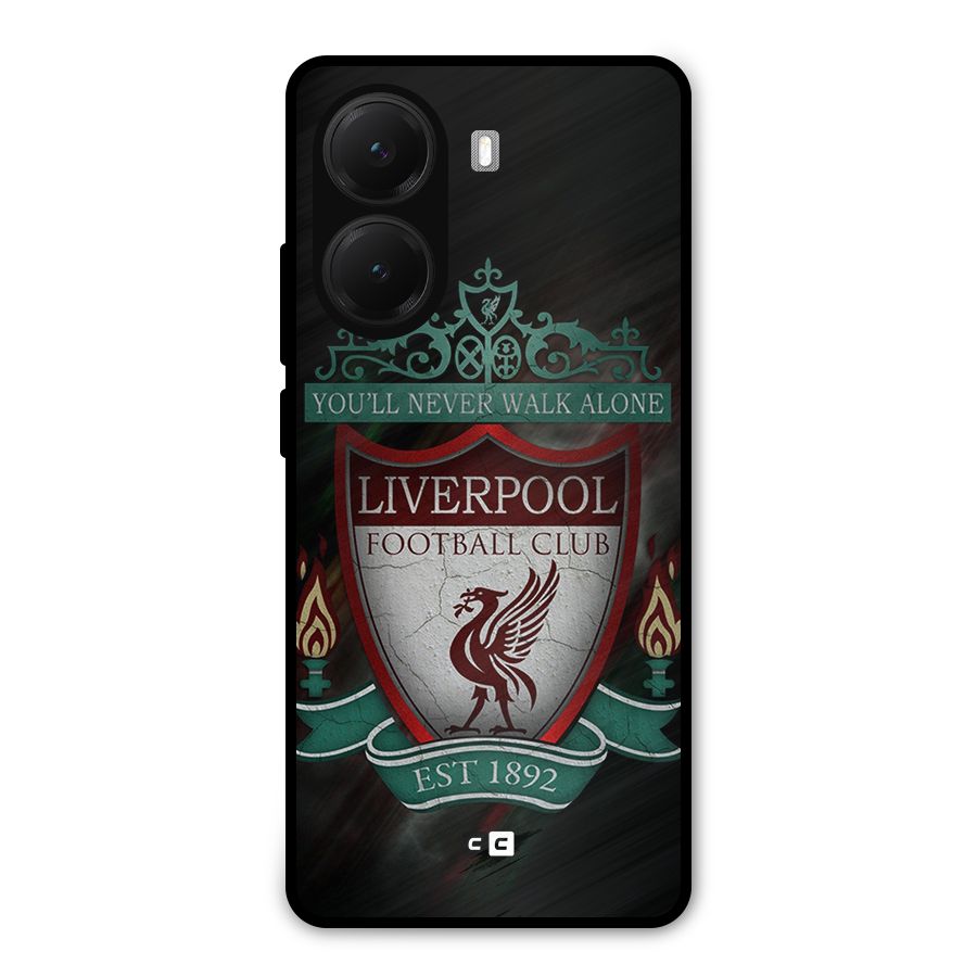 LiverPool FootBall Club Metal Back Case for Poco X7 Pro