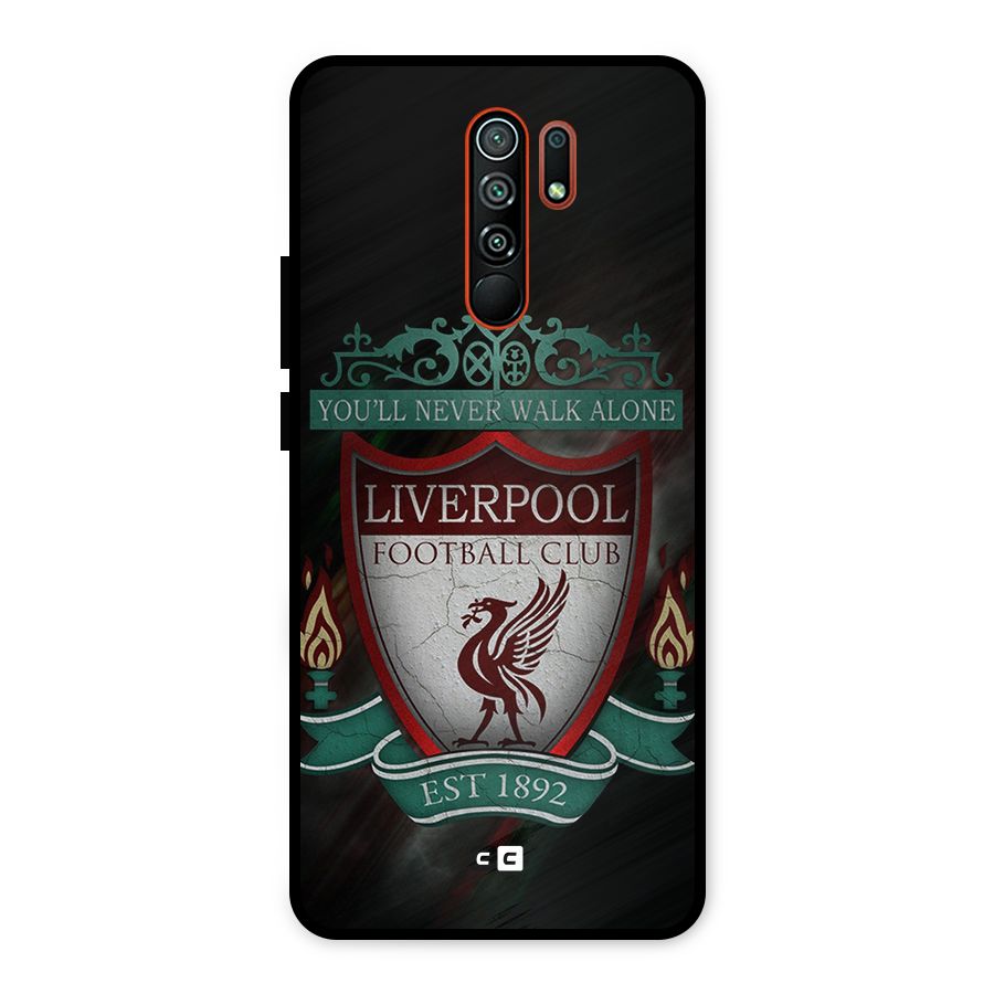 LiverPool FootBall Club Metal Back Case for Redmi 9 Prime