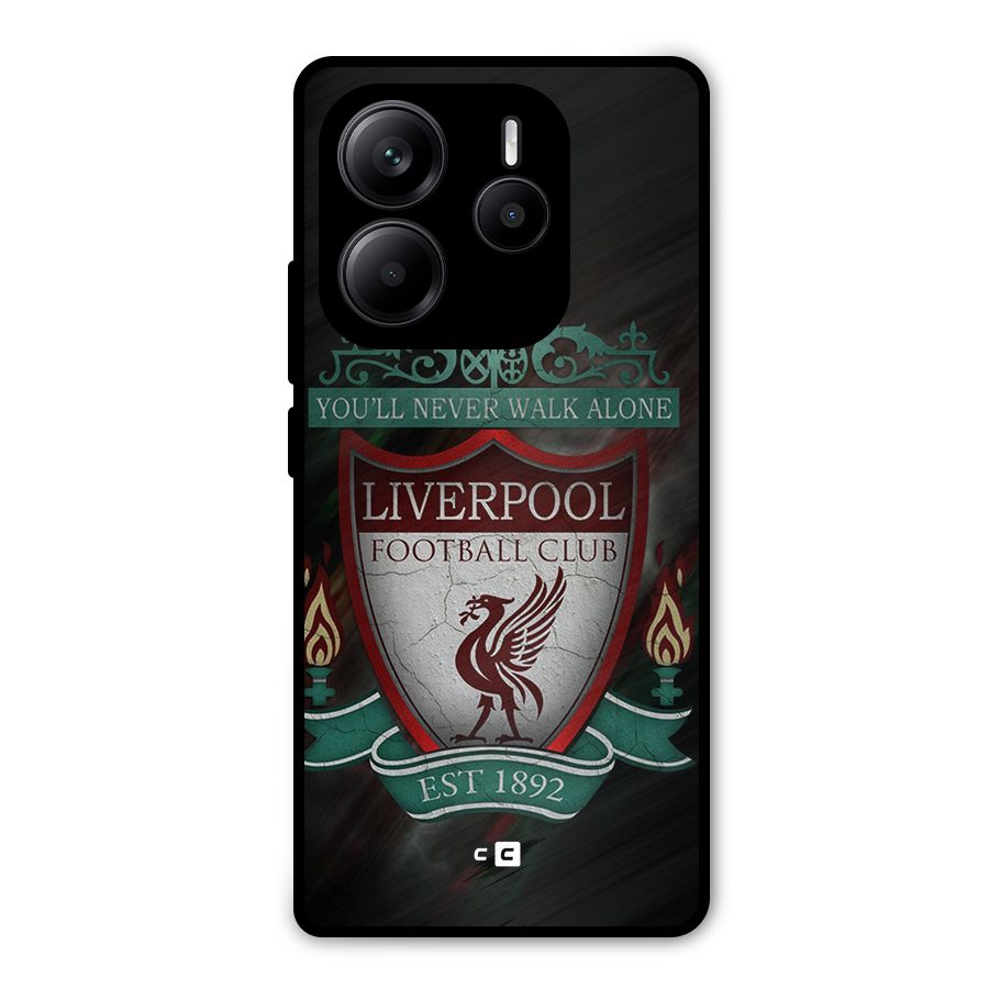 LiverPool FootBall Club Metal Back Case for Redmi Note 14 5G