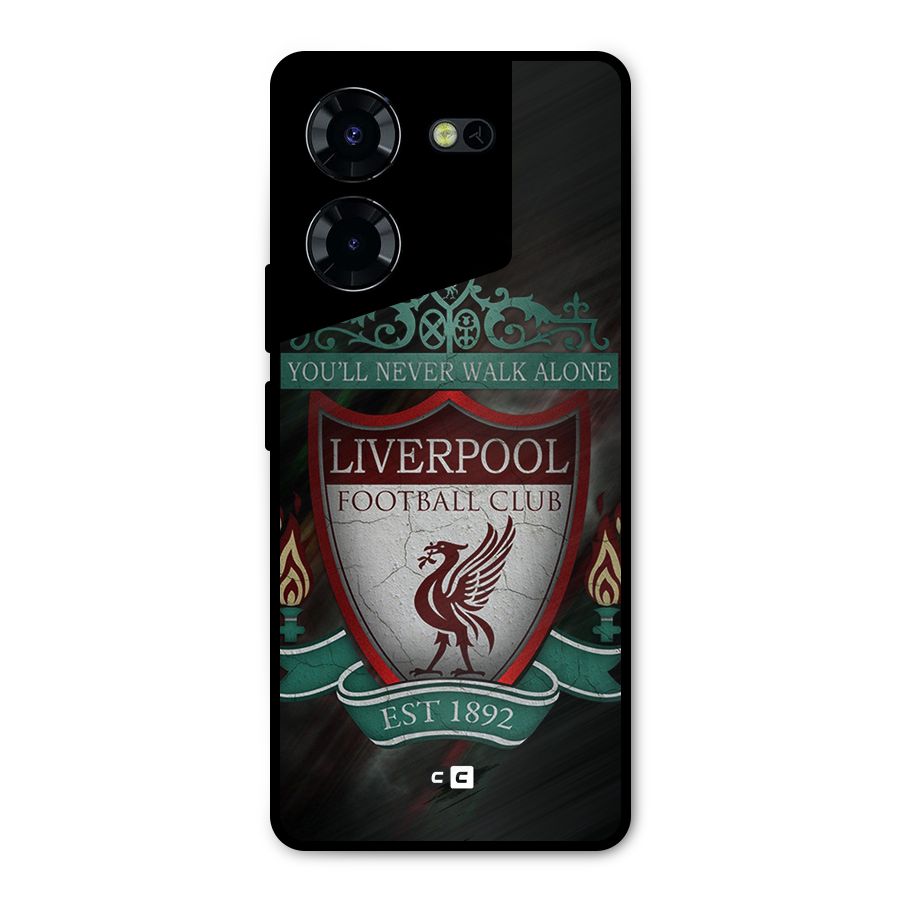 LiverPool FootBall Club Metal Back Case for Tecno Pova 5 Pro 5G