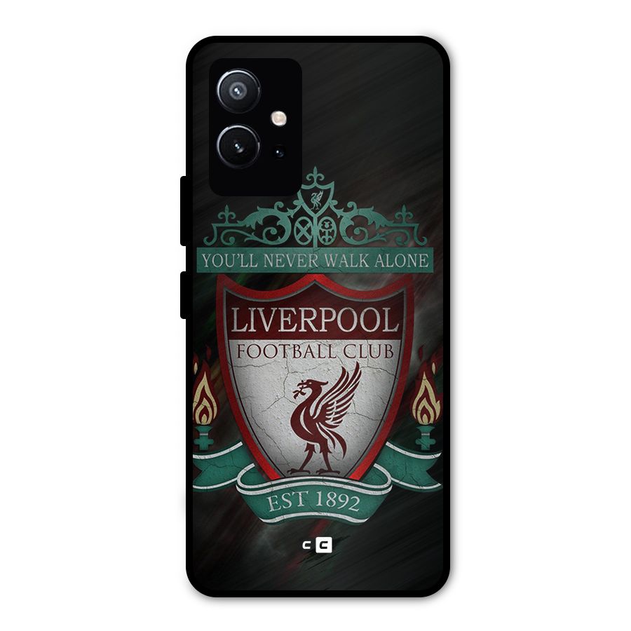 LiverPool FootBall Club Metal Back Case for Vivo T1 5G