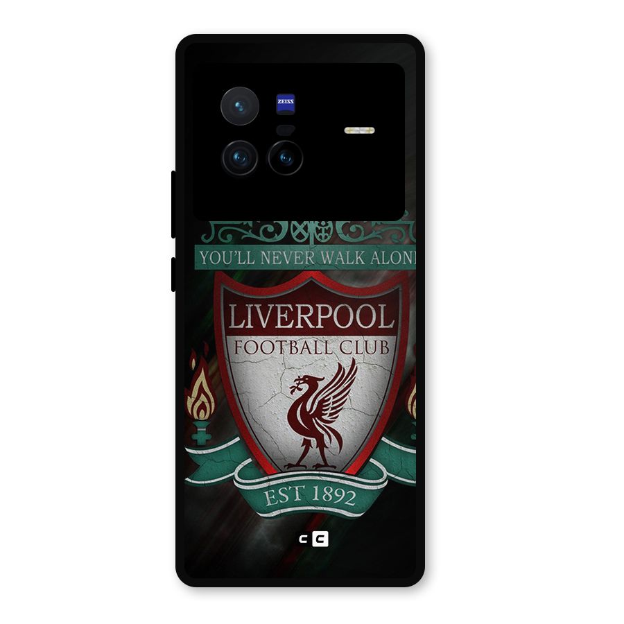 LiverPool FootBall Club Metal Back Case for Vivo X80