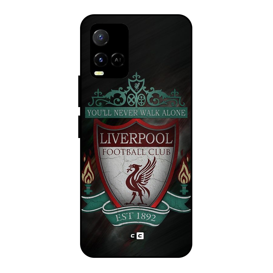 LiverPool FootBall Club Metal Back Case for Vivo Y21T