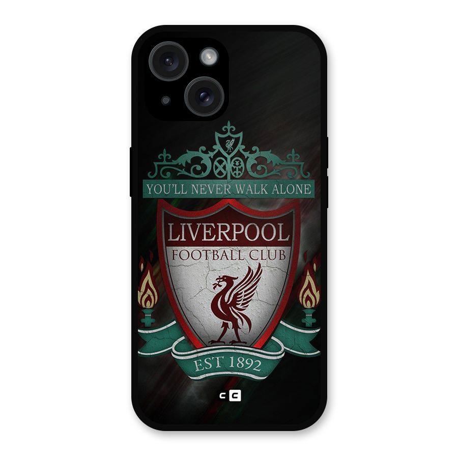 LiverPool FootBall Club Metal Back Case for iPhone 15