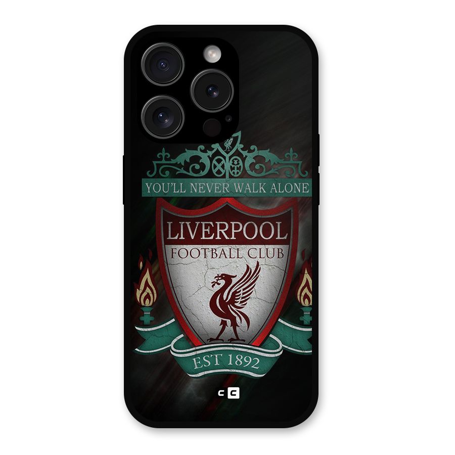 LiverPool FootBall Club Metal Back Case for iPhone 15 Pro