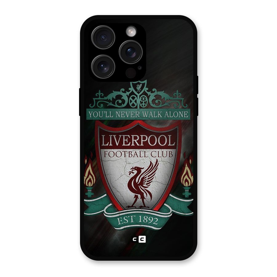 LiverPool FootBall Club Metal Back Case for iPhone 15 Pro Max