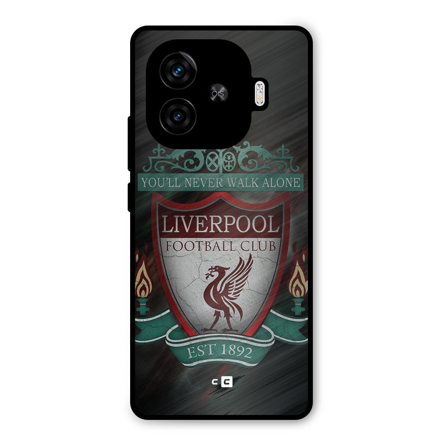 LiverPool FootBall Club Metal Back Case for iQOO Z9 Turbo