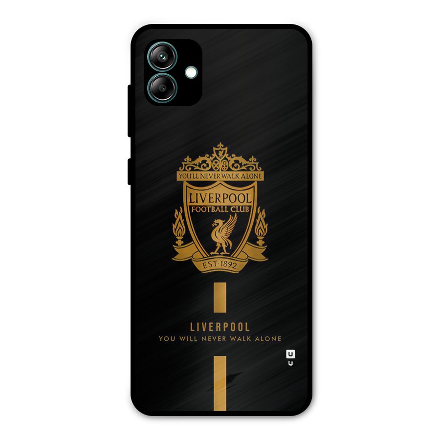 LiverPool Never Walk Alone Metal Back Case for Galaxy A04