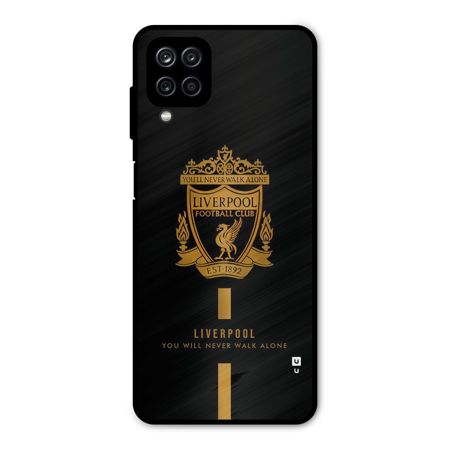 LiverPool Never Walk Alone Metal Back Case for Galaxy A12