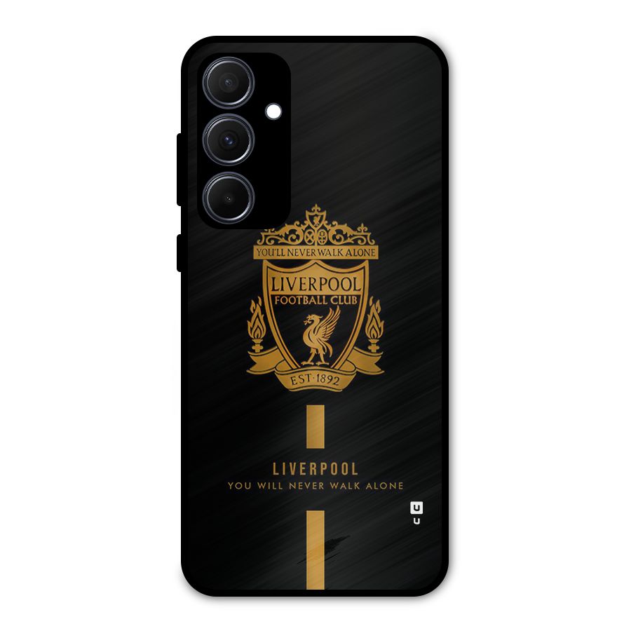 LiverPool Never Walk Alone Metal Back Case for Galaxy A35
