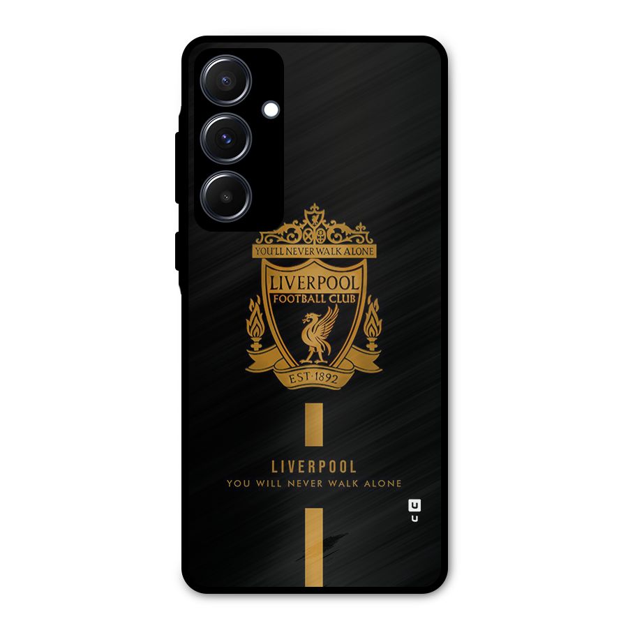 LiverPool Never Walk Alone Metal Back Case for Galaxy A55